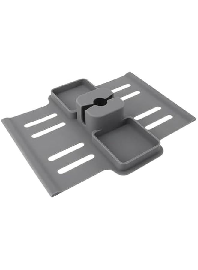 Silicone Armrest Couch Cup Holder, Couch Cup Holder Anti Slip Recliner Table Tray Leakage Sofa Cup Tray for Remote Snacks Cellphone Glasses - Image 5