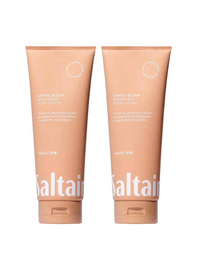 Saltair Saltair Body Lotion - 2 Pack Moisturizing Lotion For Dry Skin. Santal Bloom Scented Hydrating Body Cream with Nourishing Moisturizer Formula. Skin Care for Women and Men. 2x 10oz Tubes  - Image 1