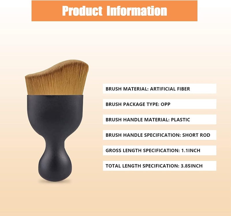 NGHEY 1 PC Car Interior Dust Brush, Auto Scratch Free Detailing Brush, Soft Car Interior Cleaning Brush Auto Accessories for Automotive Dashboard, Air Conditioner Vents, Computer (Dark Brown) - Image 3