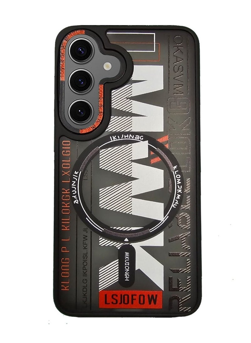 Techie جراب MWK مغناطيسي شفاف من مادة TPU مع واقي عدسة كاميرا مرتفع لهاتف Samsung Galaxy S24 Plus - أسود - Image 2