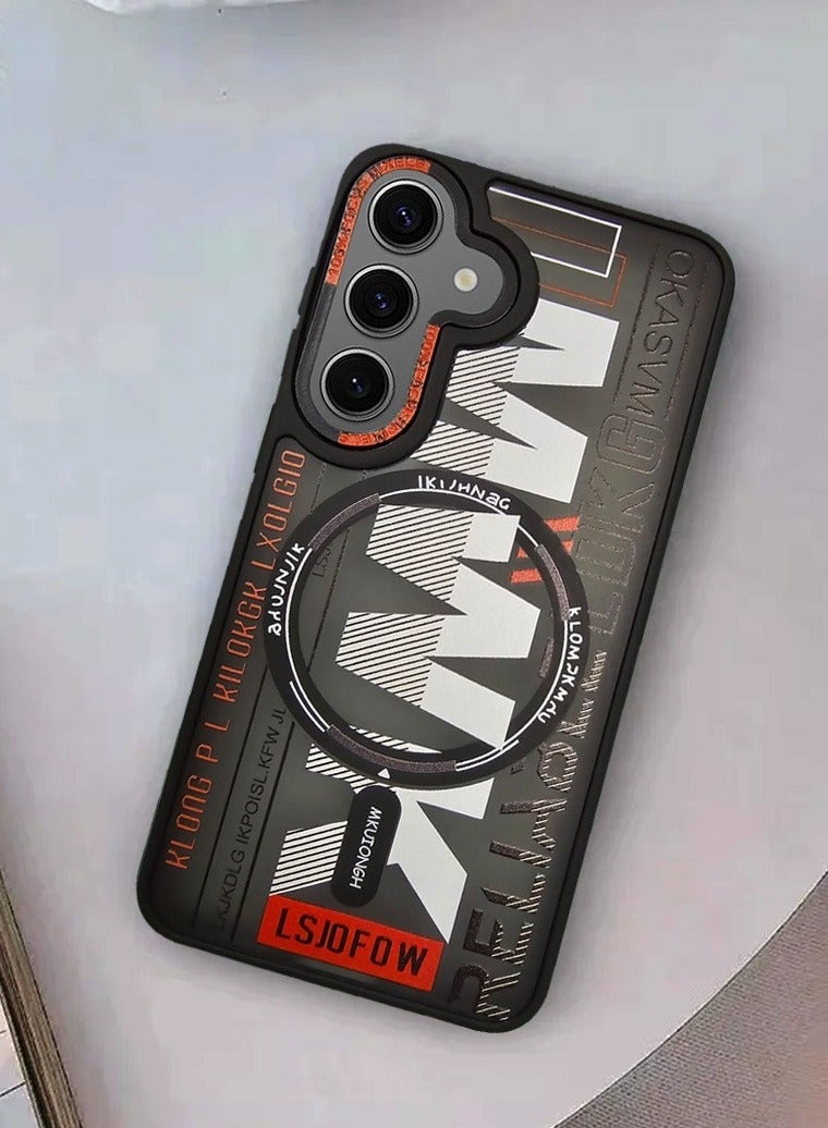 Techie جراب MWK مغناطيسي شفاف من مادة TPU مع واقي عدسة كاميرا مرتفع لهاتف Samsung Galaxy S24 Plus - أسود - Image 5