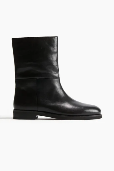 H&M Calf-High Leather Boots