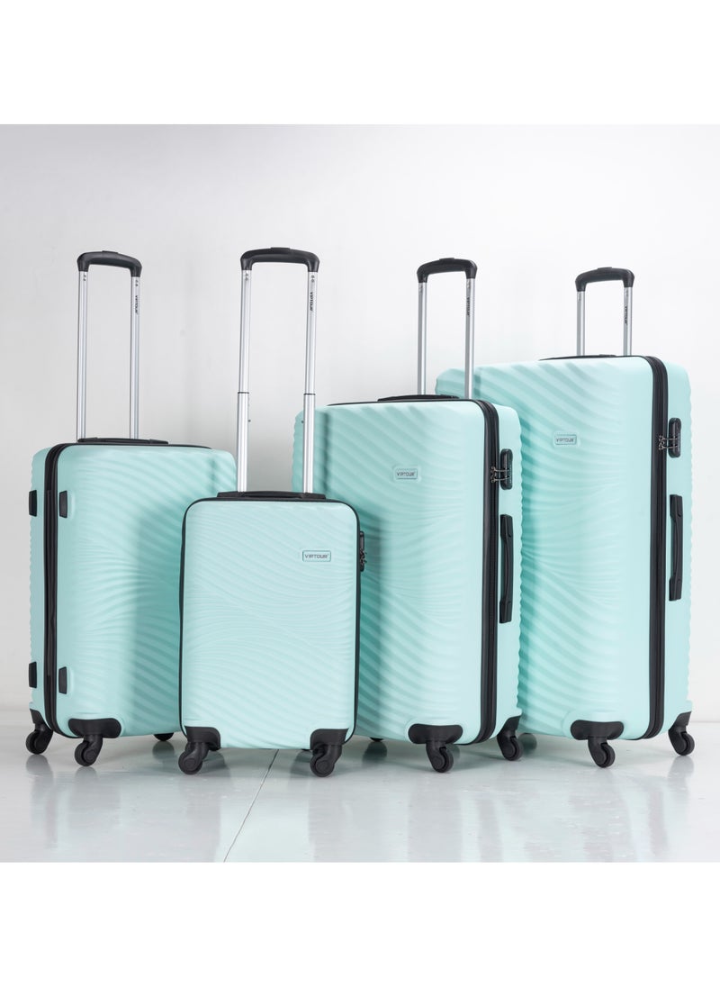 VIPTOUR - Set of 4 ABS Trolley Luggage With Number Lock 20,24,28,32 Inches - Image 1