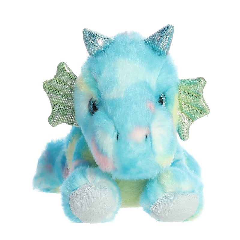 Aurora® Vibrant Bright Fancies™ Sprinkles Dragon™ Stuffed Animal - Eye-Catching Fun - Delightful Cuddles - Blue 7 Inches - Image 2
