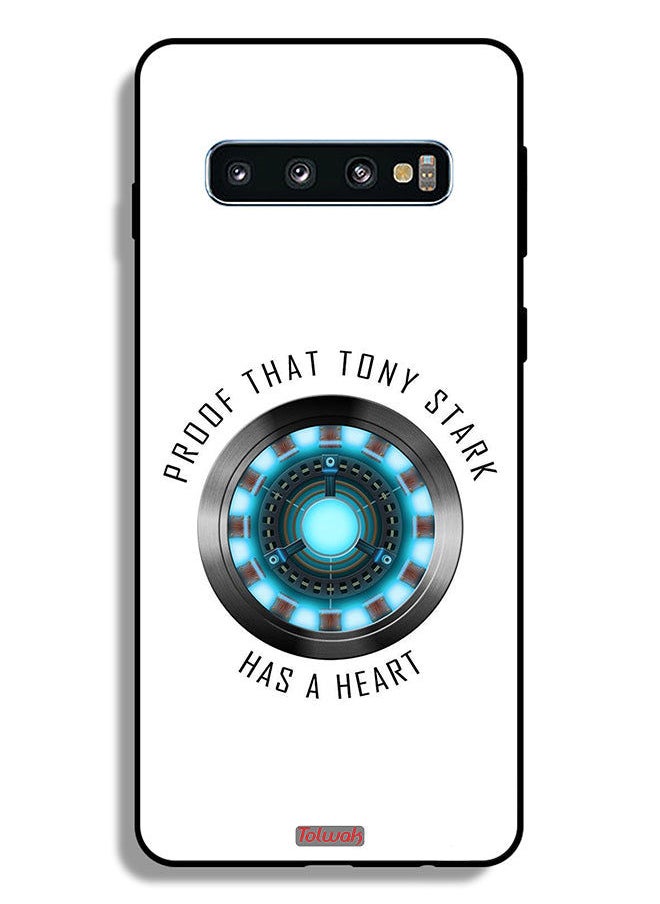 Tolwak - Samsung Galaxy S10 Plus Protective Case Cover Proof That Tony Stark Has A Heart - Image 1