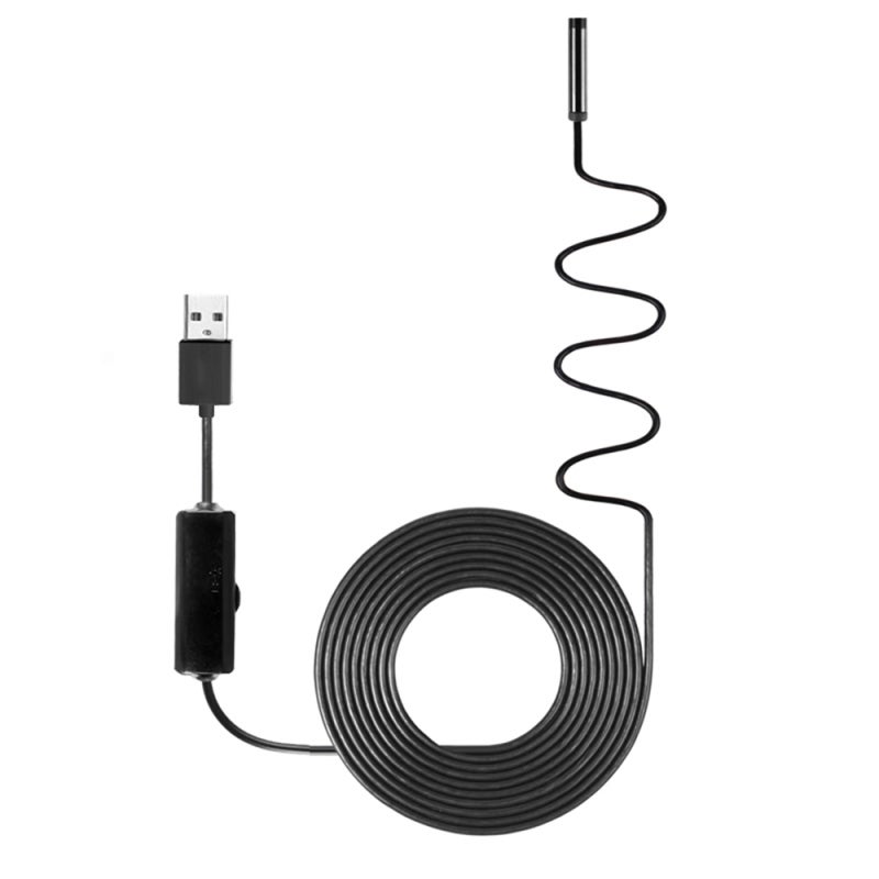 USB Endoscope: 2m Hard Wire, IP67 Waterproof, Adjustable 8 LED Lights - Durable, Easy Operation Inspection Camera for Automobile, Pipeline, Air Conditioning Inspection, Object Search & Daily Use - Image 5