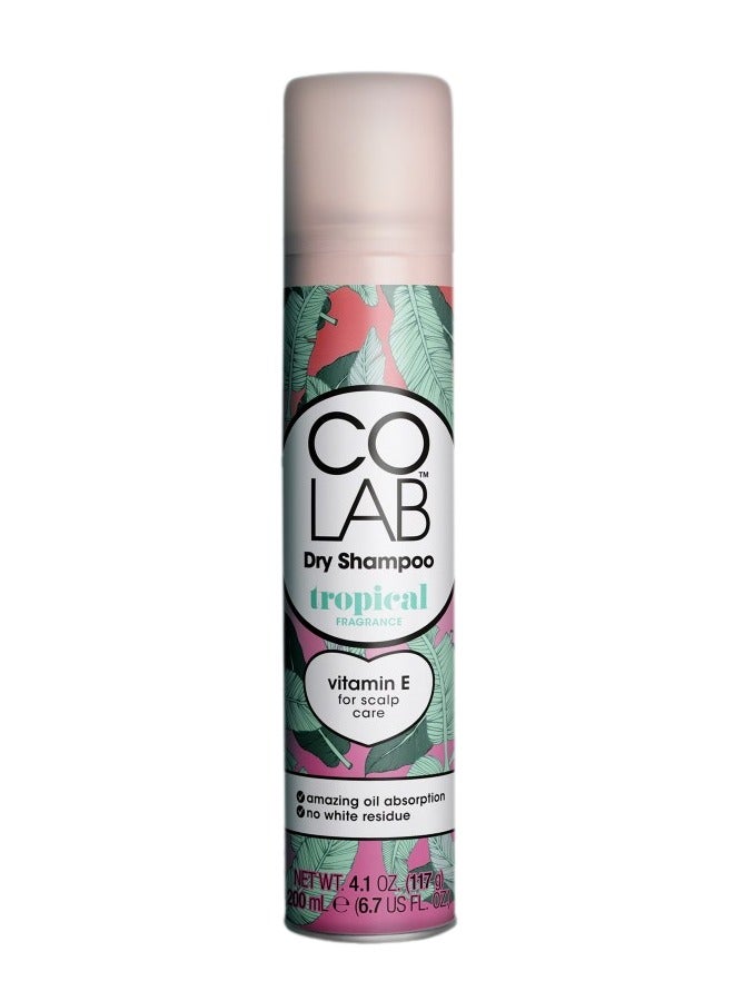 COLAB Tropical Fragranced Dry Shampoo 200ml - Image 1