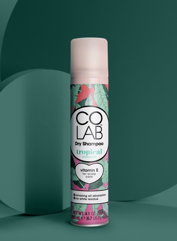 COLAB Tropical Fragranced Dry Shampoo 200ml - Image 2