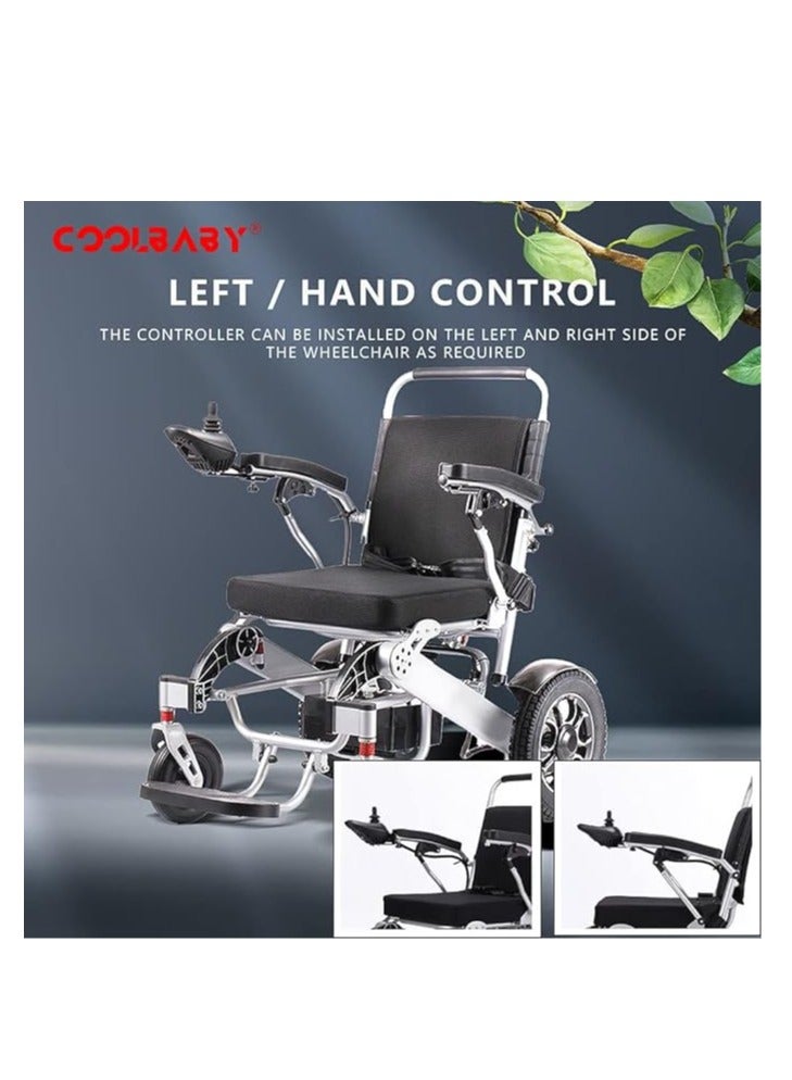 Cool Baby COOLBABY Folding Electric Wheelchair Intelligent Aluminum Alloy Four-wheel Drive Power Wheelchairs for Adults - Image 3