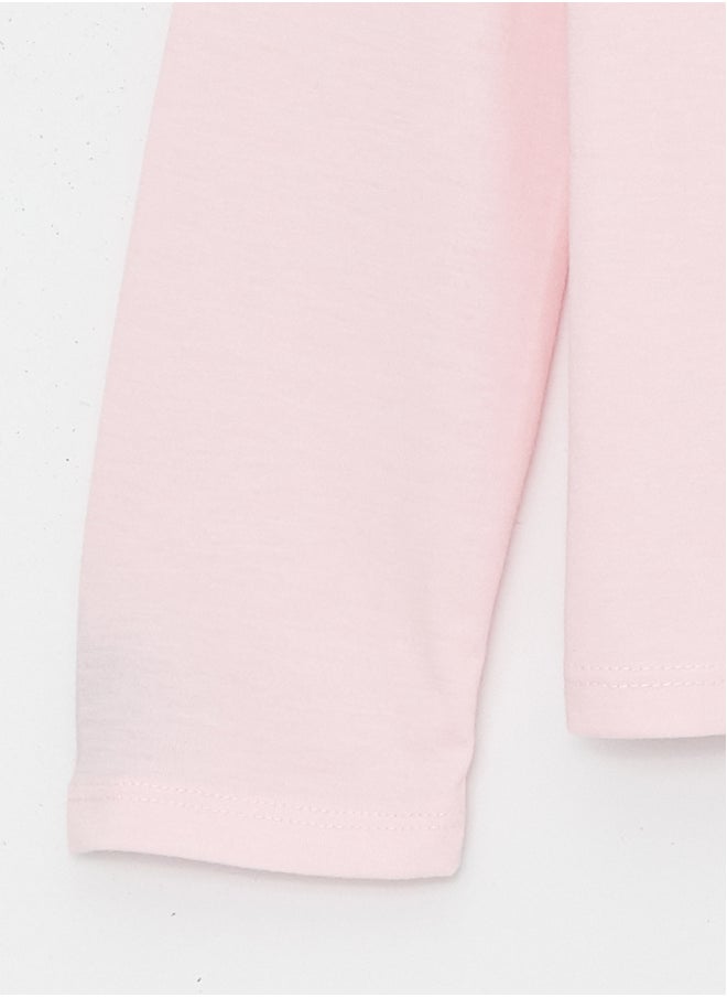 LC WAIKIKI - Crew Neck Printed Long Sleeve Girl T-shirt - Image 1