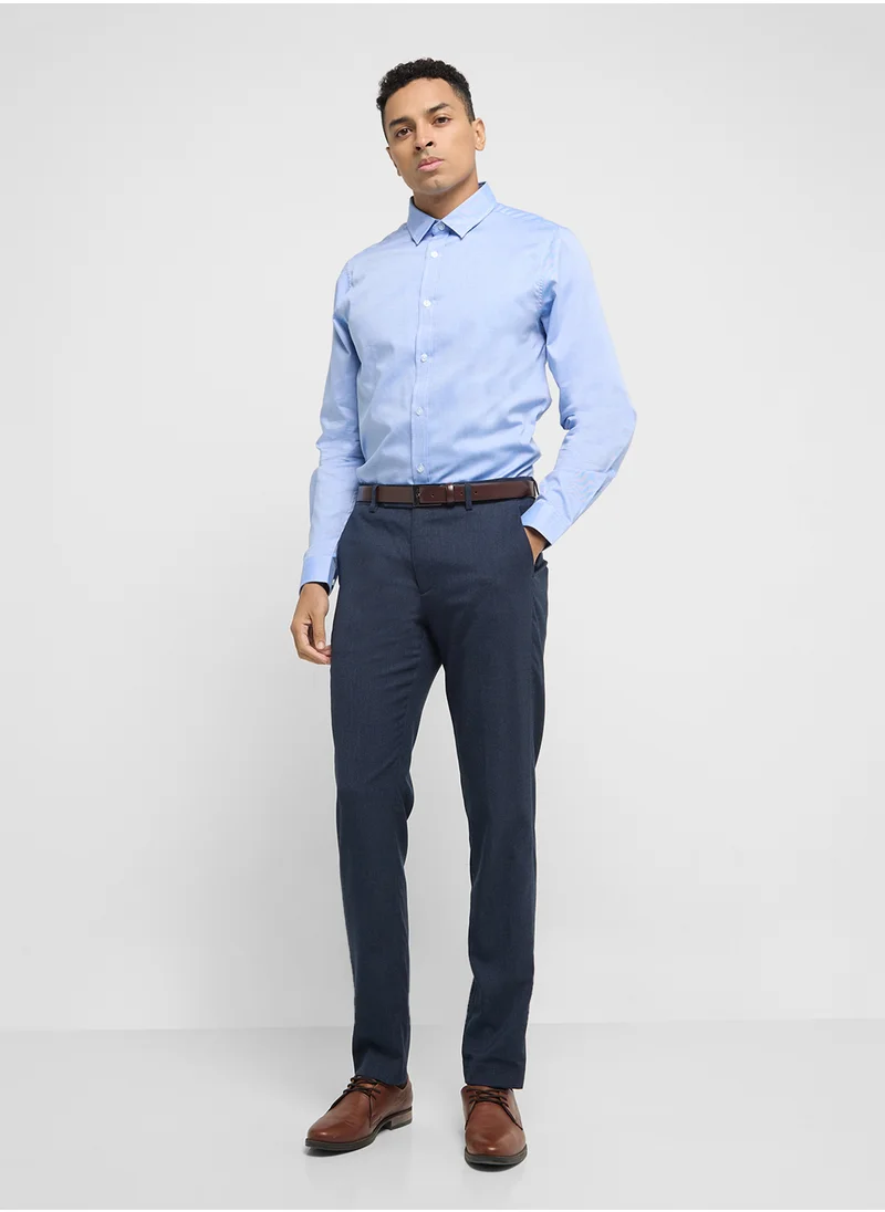 Robert Wood Long Sleeve Shirt   No  Pocket