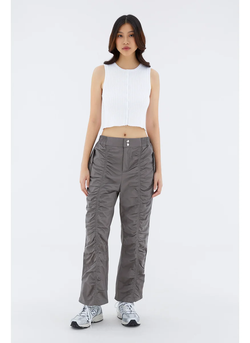 ذا اديتورز ماركت Julby Ruched Straight Pants