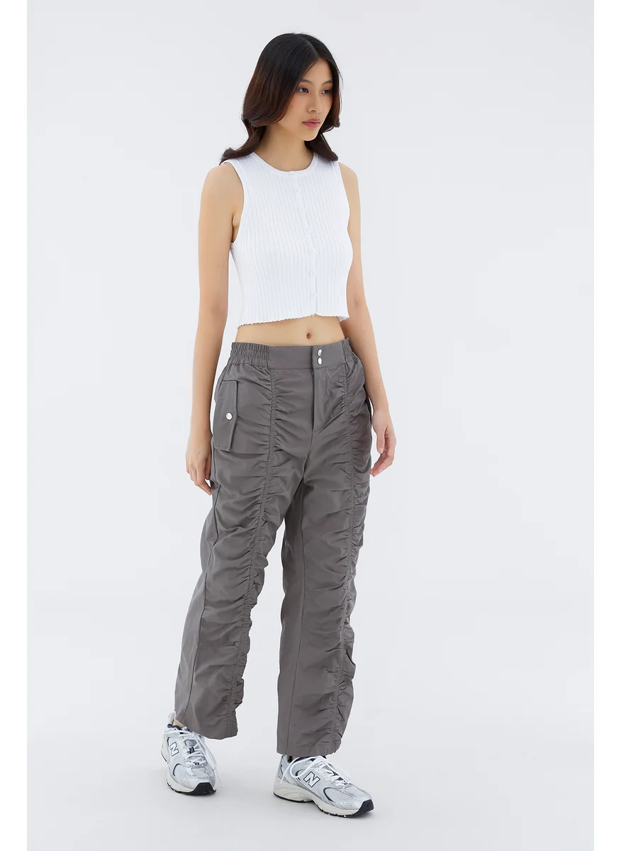ذا اديتورز ماركت Julby Ruched Straight Pants