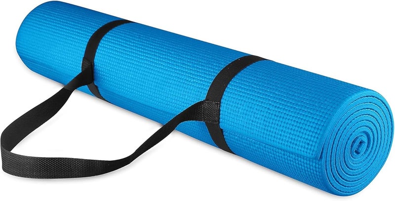 Fitvids BalanceFrom GoYoga All Purpose High Density Non-Slip Exercise Yoga Mat with Carrying Strap - Image 1