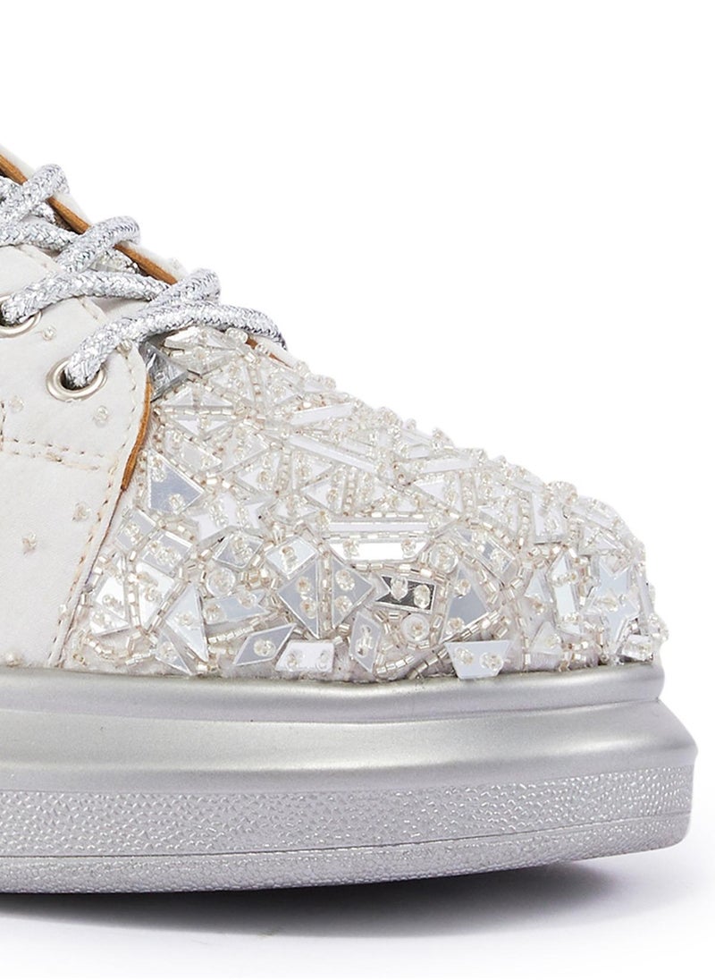 Anaar Anaar Laila Classic Sneakers, Womens Festive, Special Occasion and Partywear Premium Shoes  - Image 5