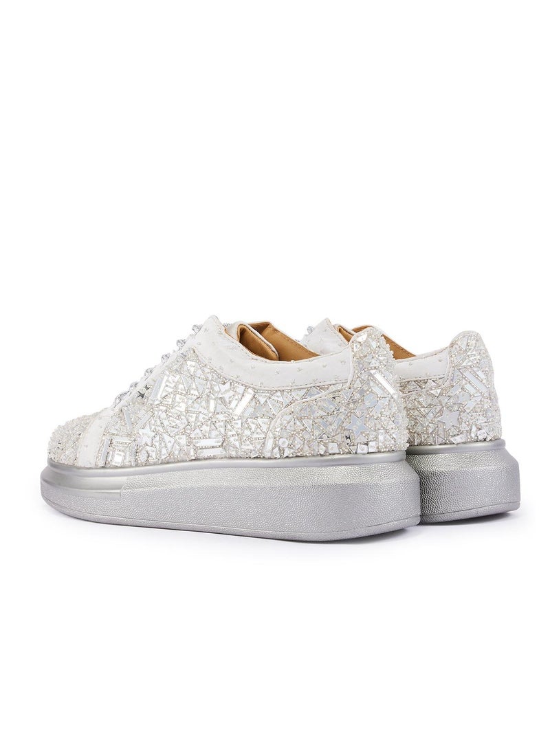 Anaar Anaar Laila Classic Sneakers, Womens Festive, Special Occasion and Partywear Premium Shoes  - Image 3