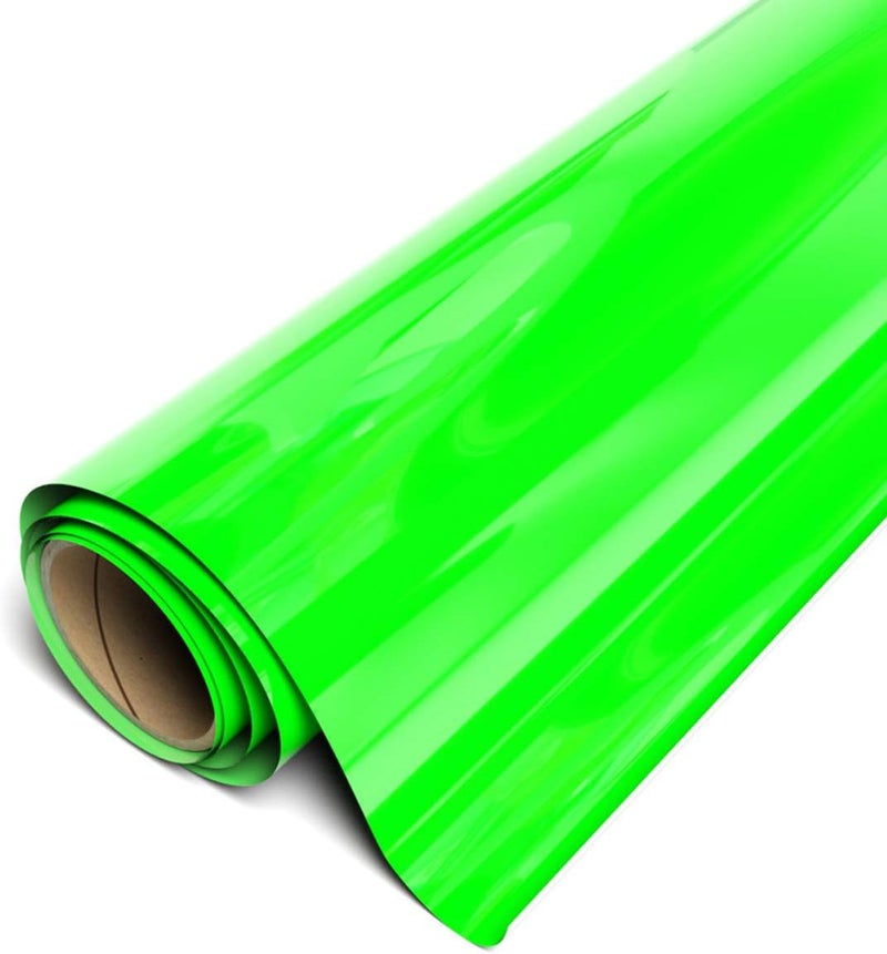 Siser EasyWeed Heat Transfer Vinyl 118 x 30ft Roll Fluorescent Green  Compatible with Siser Cricut Silhouette and Other CraftProfessional Cutters  CPSIA Certified - Image 1