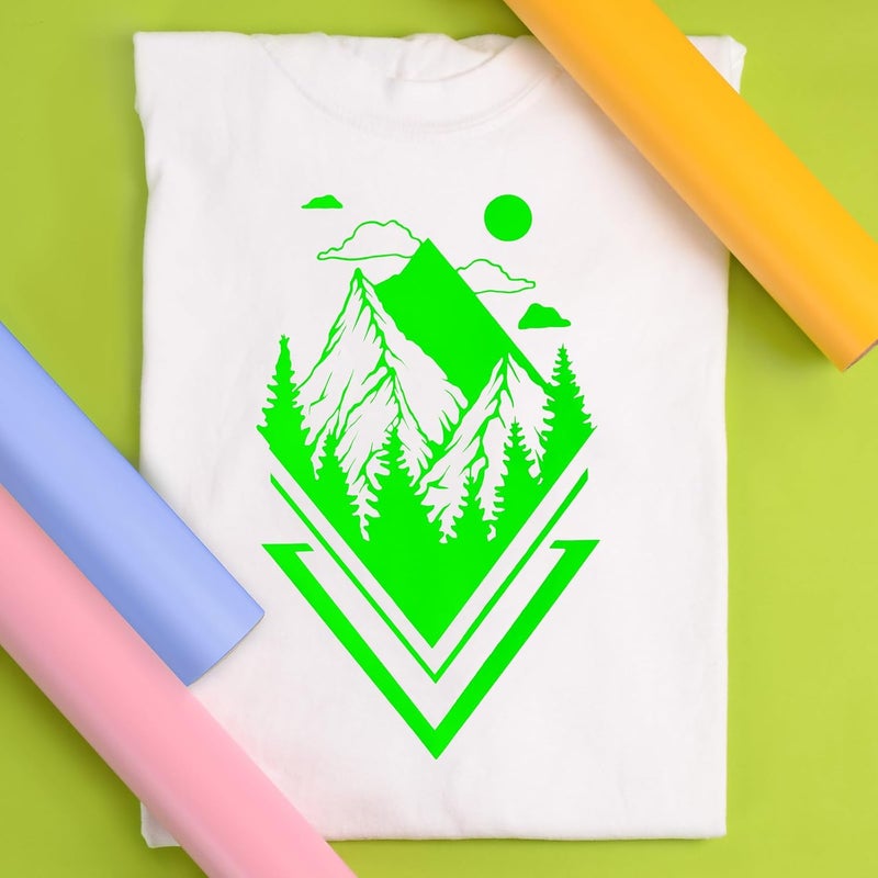 Siser EasyWeed Heat Transfer Vinyl 118 x 30ft Roll Fluorescent Green  Compatible with Siser Cricut Silhouette and Other CraftProfessional Cutters  CPSIA Certified - Image 4