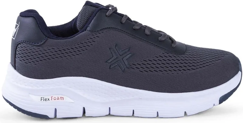 Buckhead 4321 Timar Grey Navy Blue Men's Comfort Sneaker Sports Shoes V4