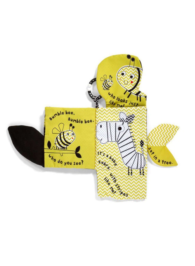Special For Baby Animal Tail Cloth Book Insect Animal Three-dimensional Cloth Book Touch Ring Paper BBER Washable-Color:TL Cloth Book Red Fox  - Image 5
