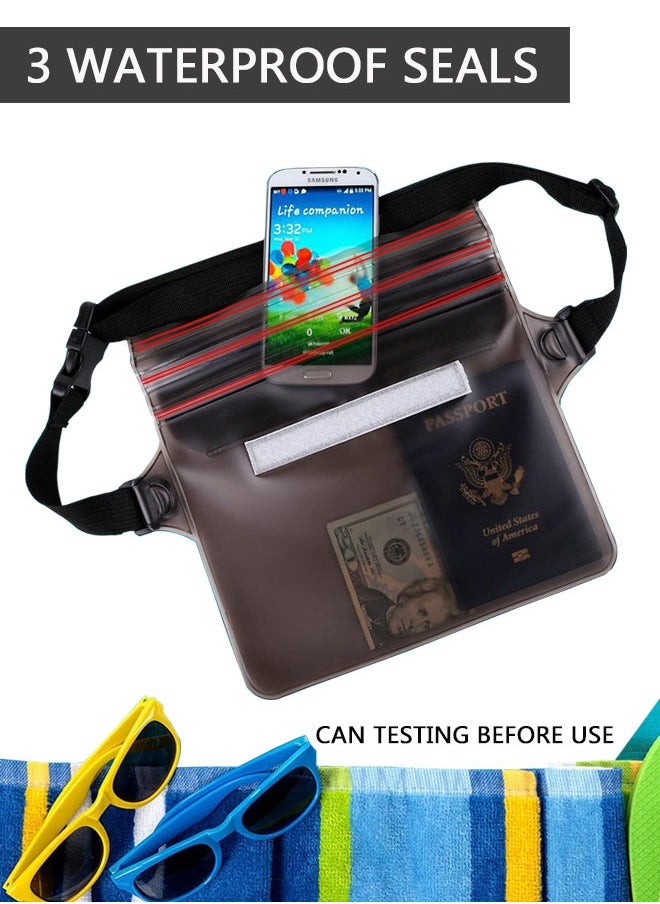 وهاواي 2 Pack Waterproof Pouch, Screen Touch Sensitive Waterproof Dry Bag with Adjustable Waist Strap Fanny Pack for Beach, Boating, Swimming, Kayaking and Outdoor Water Sports  - Image 5