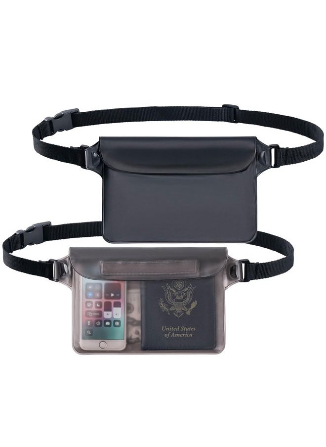 وهاواي 2 Pack Waterproof Pouch, Screen Touch Sensitive Waterproof Dry Bag with Adjustable Waist Strap Fanny Pack for Beach, Boating, Swimming, Kayaking and Outdoor Water Sports  - Image 1