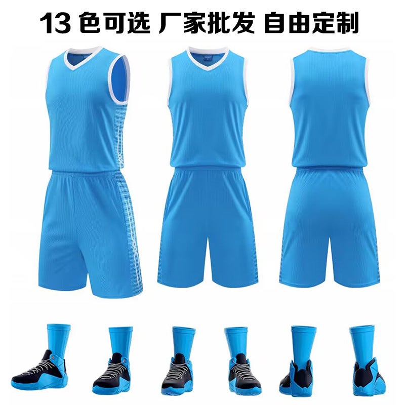 Speed Quick-Drying Breathable Ball Uniform Adult Children'S Same Jersey Basketball Uniform Suit For Training Camp Men And Women - Image 2