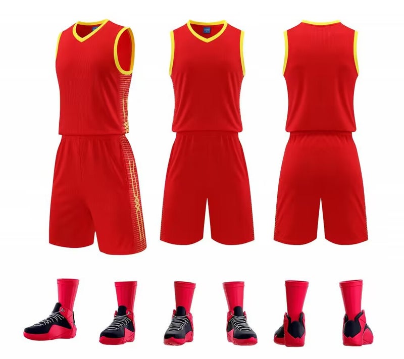 Speed Quick-Drying Breathable Ball Uniform Adult Children'S Same Jersey Basketball Uniform Suit For Training Camp Men And Women - Image 1