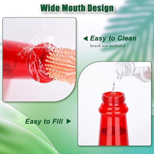 FEED GARDEN 10oz Plastic Hummingbird Feeders for Outdoors - 2 Pack Red, Ant & Bee Proof, 6 Feeding Ports, Easy Clean Red Nectar Feeders for Outside Hanging, Gifts for Christmas, Mom - Image 5