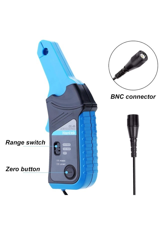 Hantek CC-65 AC/DC Multimeter Current Clamp Meter with BNC Connector Up to 20 kHz 20mA to 65A DC - Image 5