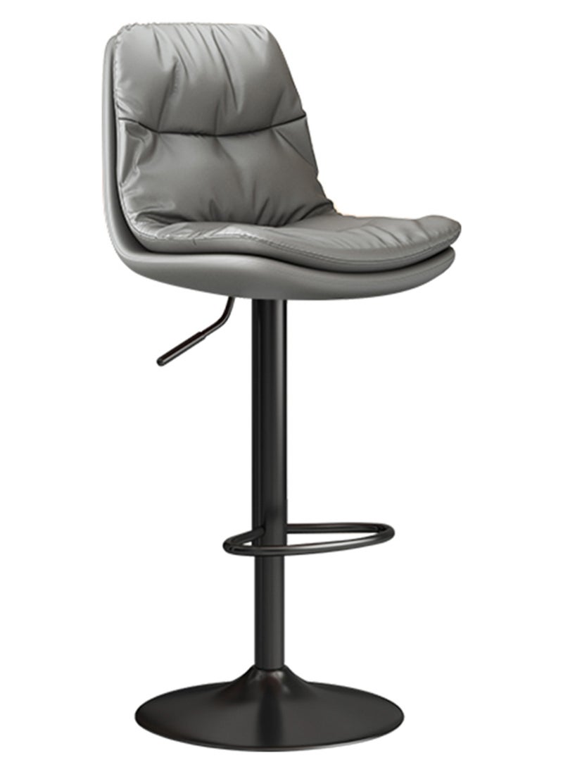 Sharpdo - Bar Chair,2 pcs High Back Bar Chairs,Comfortable Adjustable High Bar Chair with 360°Swivel Perfect for Home Kitchen Counter Dining High Footrest Stool - Image 1
