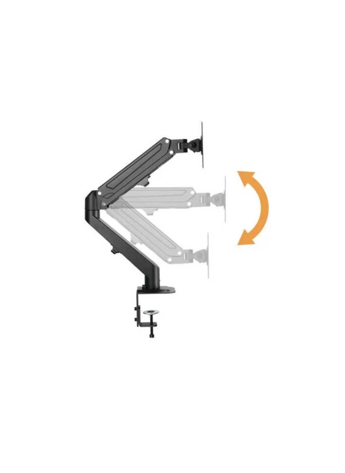 NEWSTAR Newstar 91-LDT25C012 Monitor Arm, Fits 17" to 27" Curved Monitor, Up to 6.5 Max Weight Capacity, Built-in Spring Tension Gauge, Keyhole Pattern, Cable Clip, Smooth Arm Insertion, Black | 91-LDT25C012  - Image 2