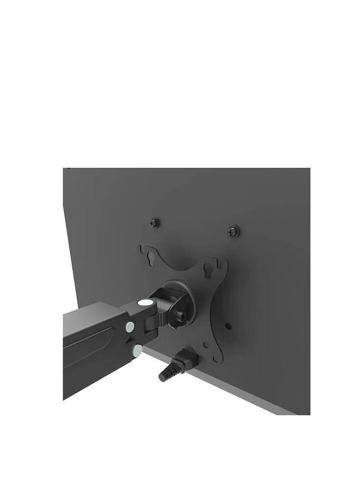 NEWSTAR Newstar 91-LDT25C012 Monitor Arm, Fits 17" to 27" Curved Monitor, Up to 6.5 Max Weight Capacity, Built-in Spring Tension Gauge, Keyhole Pattern, Cable Clip, Smooth Arm Insertion, Black | 91-LDT25C012  - Image 4