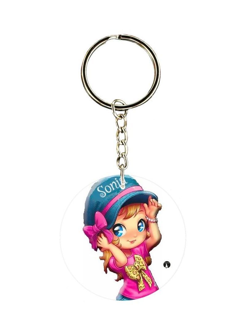 RKN Girl Printed Keychain