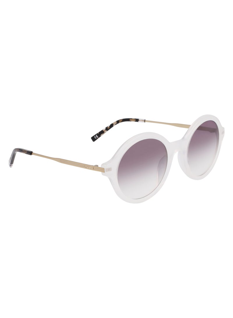 DKNY FULL RIM METAL ACETATE DKNY SUN DK714S 5122 (125) MILKY CLOUD - Image 3