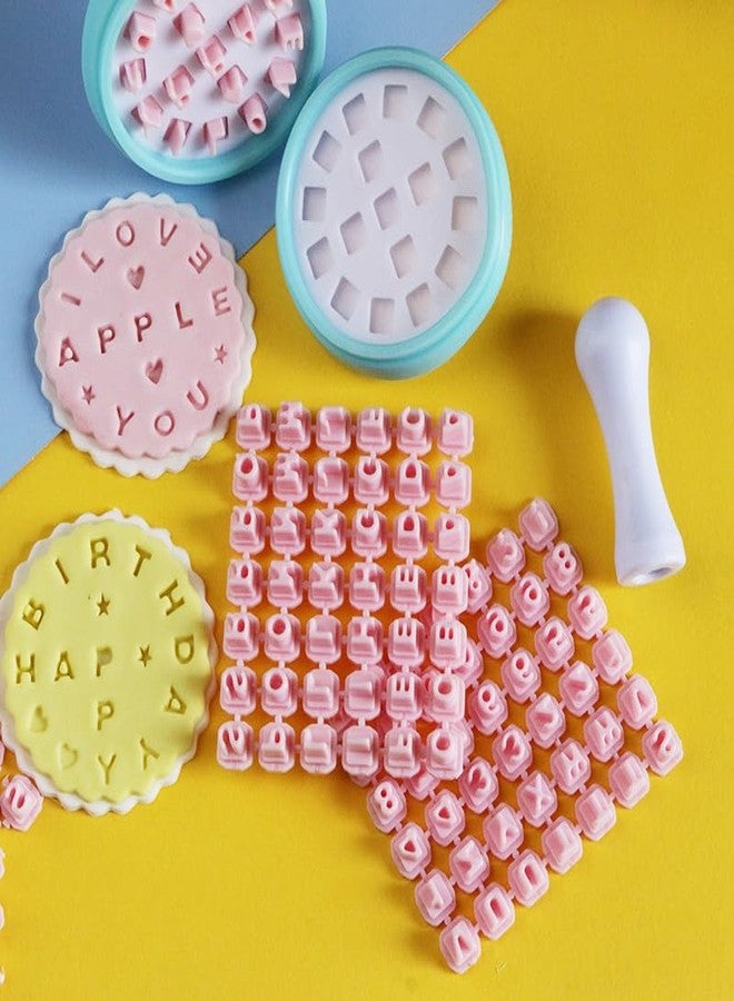 Hilsayum Clay Letter Stamps Pottery Stamp Small Plastic Alphabet Stamps for Clay,Also Used as Cookie Stamps DIY Making Tools for Baking - Image 3