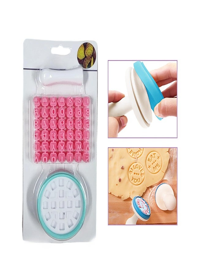 Hilsayum Clay Letter Stamps Pottery Stamp Small Plastic Alphabet Stamps for Clay,Also Used as Cookie Stamps DIY Making Tools for Baking - Image 1