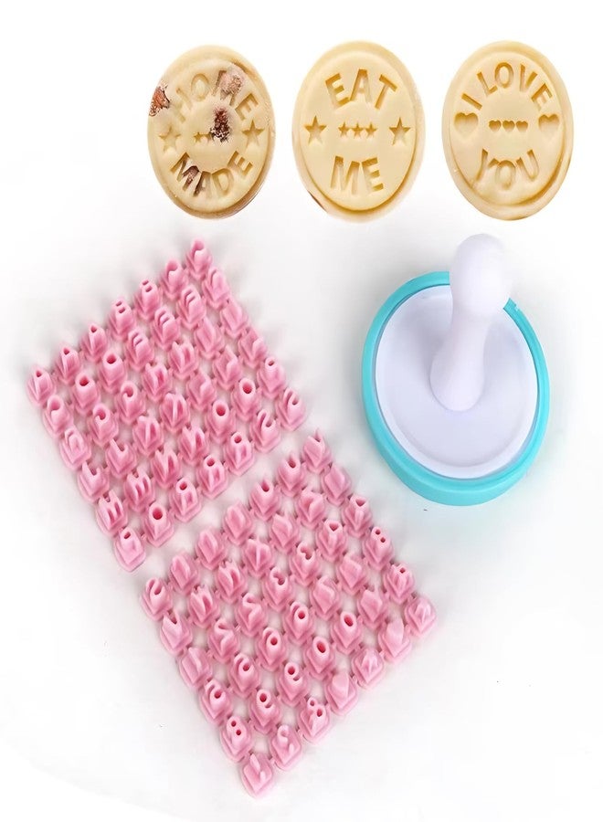 Hilsayum Clay Letter Stamps Pottery Stamp Small Plastic Alphabet Stamps for Clay,Also Used as Cookie Stamps DIY Making Tools for Baking - Image 5