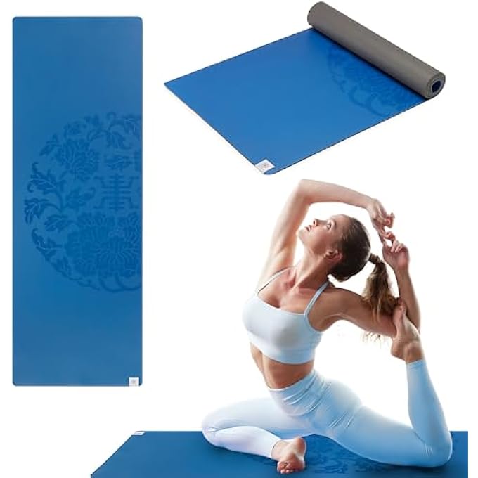 Gaiam Yoga Mat - Premium 5Mm Dry-Grip Thick Non Slip Exercise & Fitness Mat For Hot Yoga, Pilates & Floor Workouts (68" Or 78"L X 24" Or 26"W X 5Mm) - Image 1