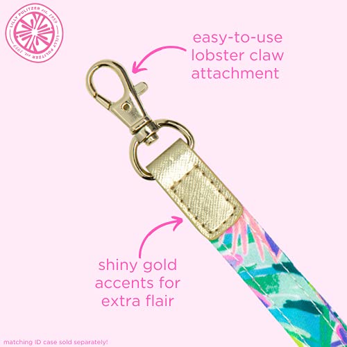 Lilly Pulitzer Cute Lanyard for ID Badges and Keys, Womens Lanyard Keychain, Colorful Lanyard with Metal Hook, It Was All A Dream - Image 2