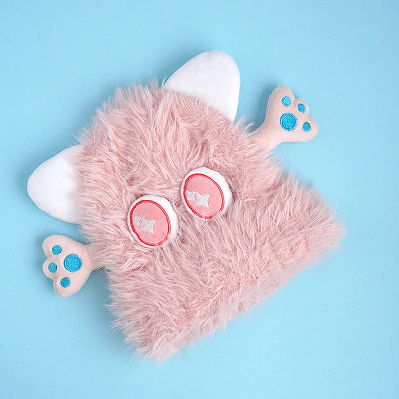 LITTLE SURPRISE BOX Pink Furry Monster 3D Style Winter Cap/Beanie For Kids