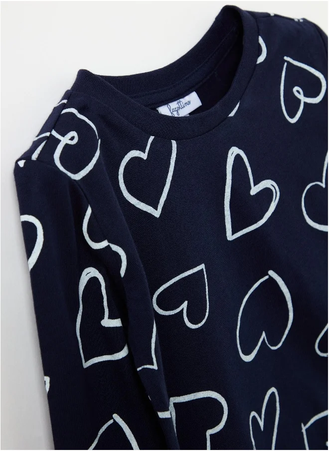 Ovs Long-sleeved cotton T-shirt with print