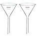 stonylab stonylab StonyLab 2-Pack Glass Heavy Wall Funnel Borosilicate Glass Funnel, Short Stem 120mm Diameter, 120mm Stem Length  - Image 2
