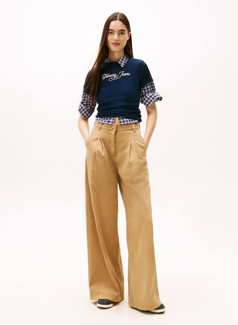 TOMMY JEANS Essential Logo Ribbed T-Shirt - Image 3