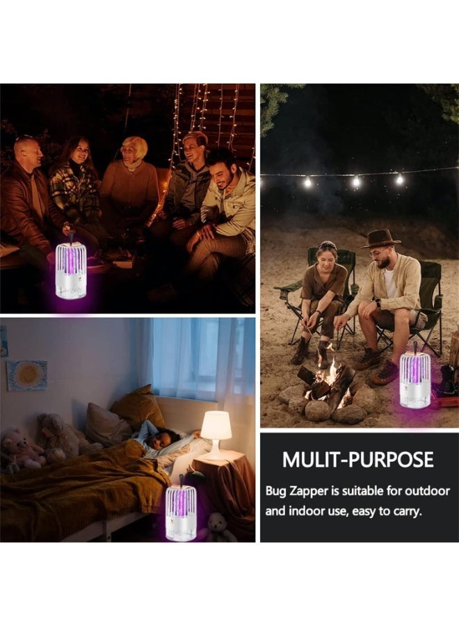 BABONA Bug Zapper, Electric Mosquito Killer Indoor 2000V High Powered, USB Rechargeable, Portable Insect & Fly Trap for Home, Bedroom, Office, Patio, Camping - Image 5