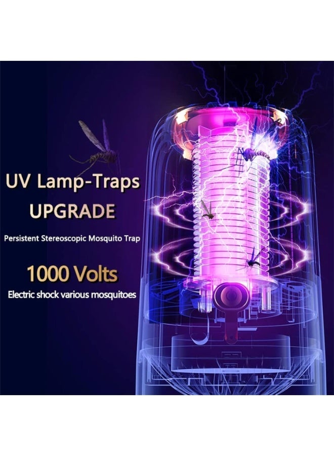 BABONA Bug Zapper, Electric Mosquito Killer Indoor 2000V High Powered, USB Rechargeable, Portable Insect & Fly Trap for Home, Bedroom, Office, Patio, Camping - Image 4