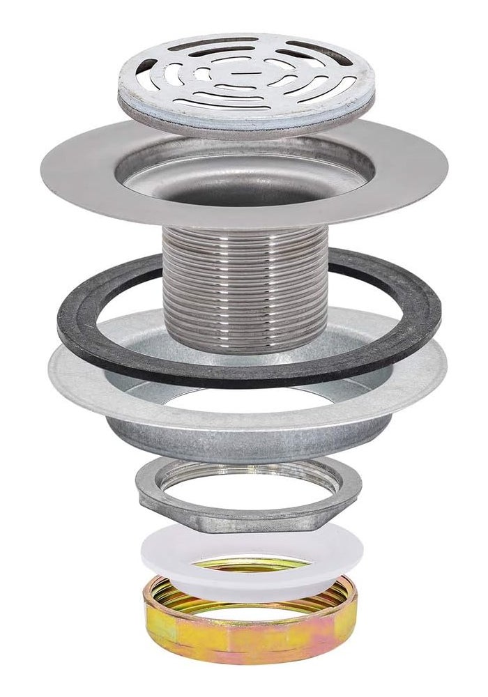 EZ-FLO 30031 Flat Top Strainer with Die-Cast Nut, Stainless Steel - Image 1