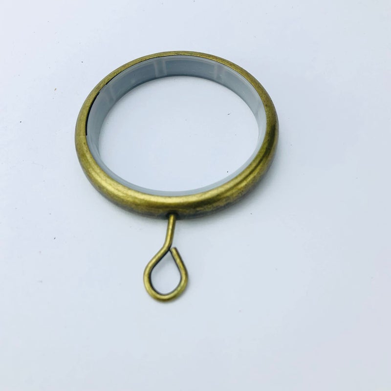 Window Curtain Grommets - Champagne Brass - 32 Metal Grommets with Inner Silencing and Friction Reducing Gasket with Curtain Barrel - Curtain Rings (Champagne Copper, 32) - Image 3