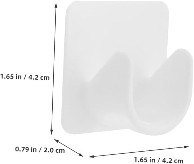 4Pcs Adhesive No Drill Curtain Rod Holders Ceiling Brackets For Shower Window Rods Easy Installation - Image 3
