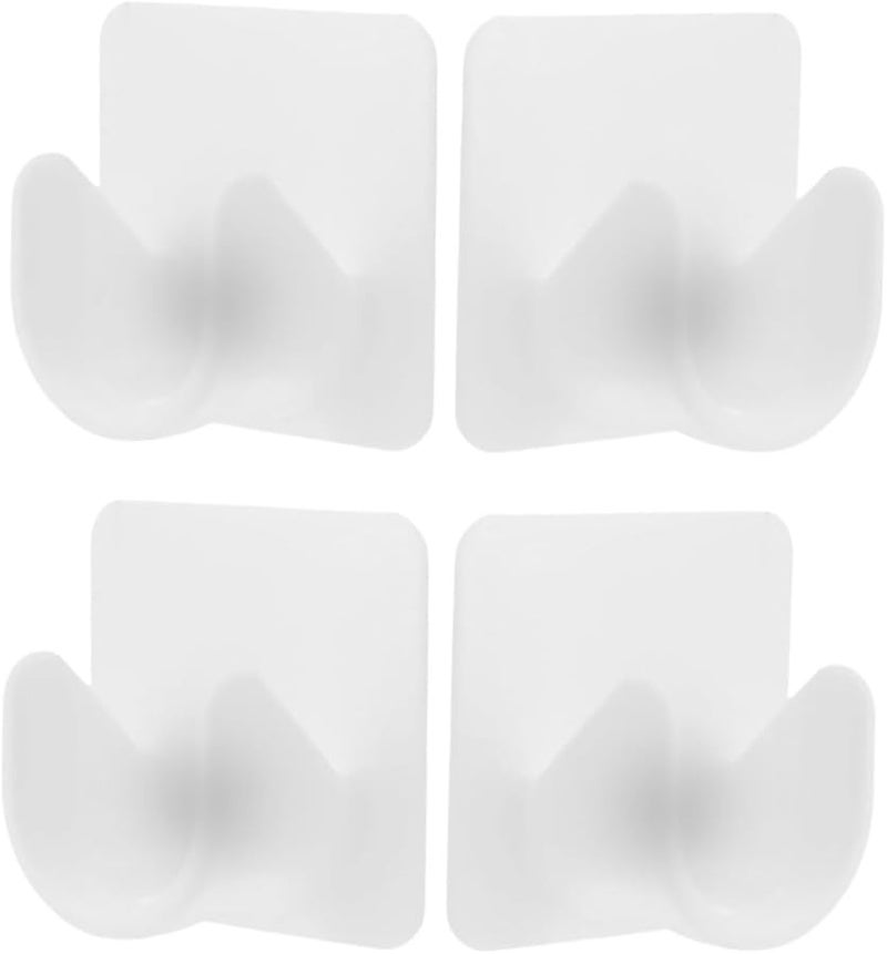 4Pcs Adhesive No Drill Curtain Rod Holders Ceiling Brackets For Shower Window Rods Easy Installation - Image 2
